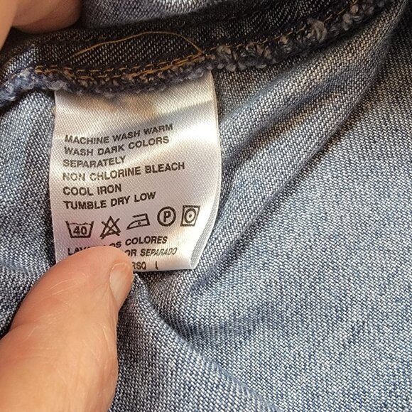 Liz Claiborne Denim Shirt Dress Size 14 - Picture 7 of 7